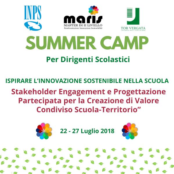 Summer Camp “Ispirare l’Innovazione Sostenibile nella Scuola” 